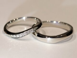 広島県尾道市の西岡様ご夫妻の結婚指輪