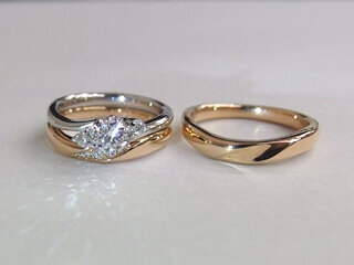 大城夫妻の婚約指輪と結婚指輪
