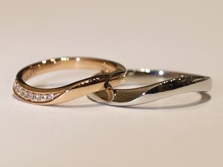 広島県廿日市市森戸様ご夫妻の結婚指輪