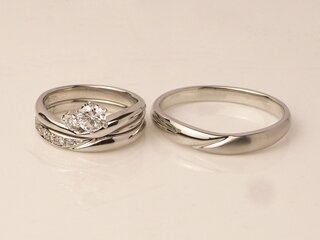 竹内夫妻の婚約指輪と結婚指輪セットリング